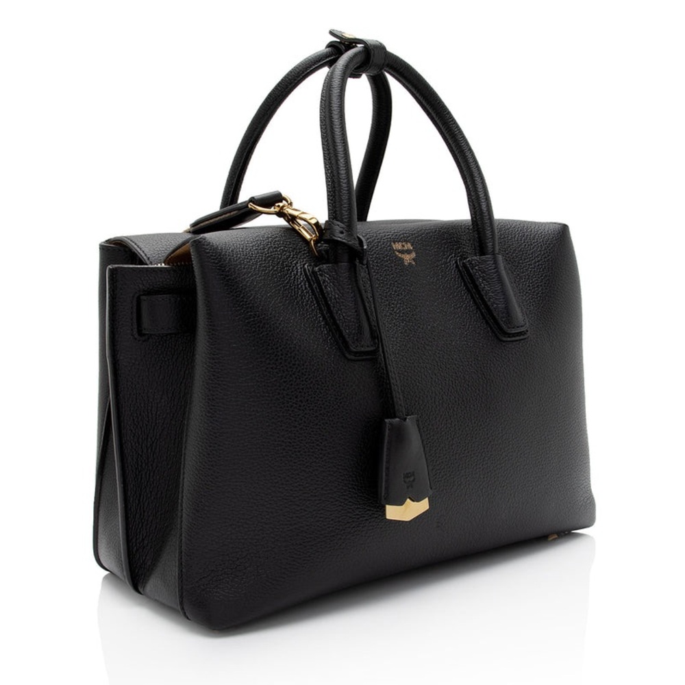 MCM “Milla” Medium Black Leather Handbag